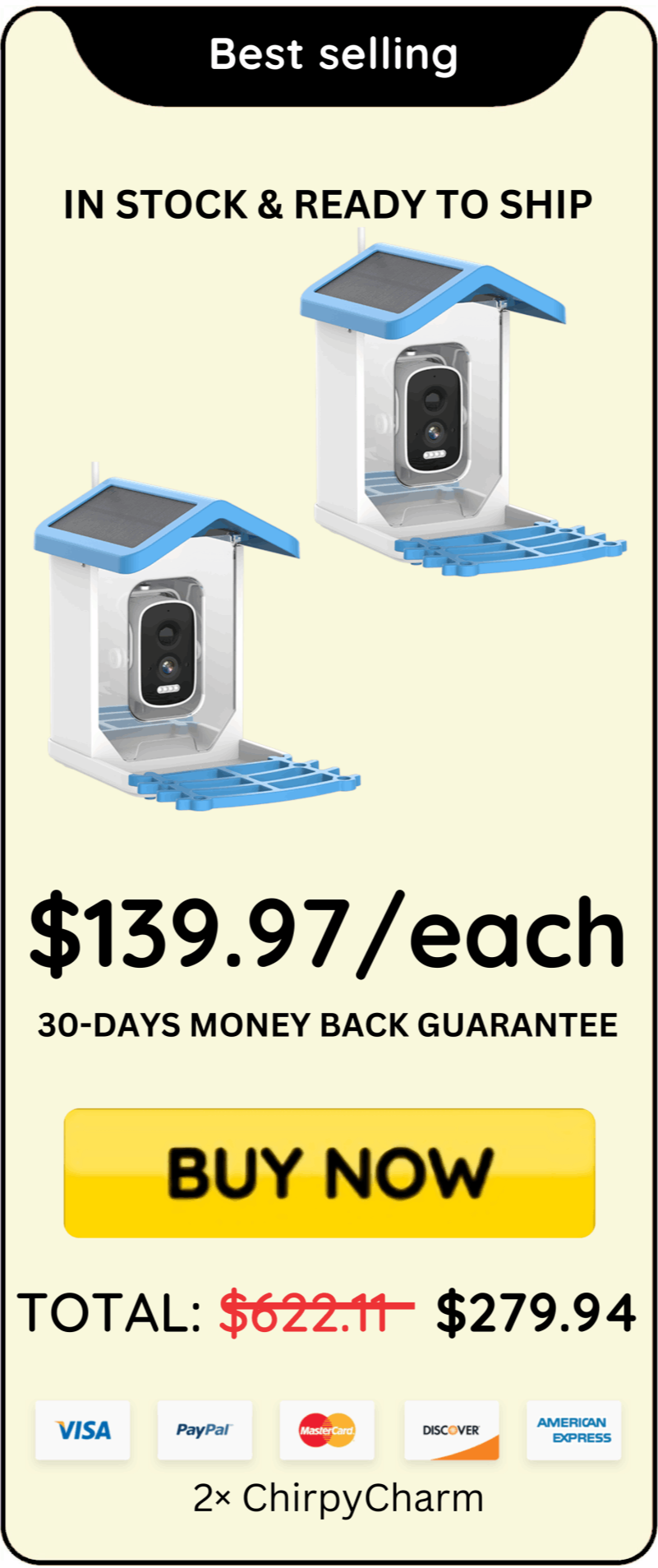 ChirpyCharm offer price 